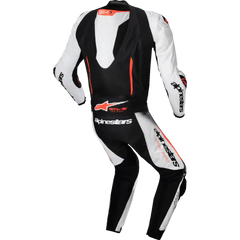 ALPINESTARS GP-R7 1-PC Leather Suit - White/Black/Red Fluo - US 38 / EU 48 3150125-233-48