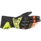 ALPINESTARS GP Tech V2 S Gloves - Black/Fluo Yellow/White/Fluo Red - 2XL 3556422-1503-2X