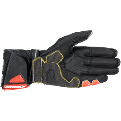 ALPINESTARS GP Tech V2 S Gloves - Black/White/Fluo Red - 3XL 3556422-1231-3X