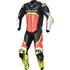 ALPINESTARS GP Tech v4 Leather Suit - Black/Red/Yellow Fluorescent - US 44 / EU 54 3156822-1355-54