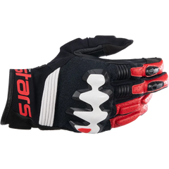 ALPINESTARS Halo Gloves - Black/White/Bright Red - 3XL 3504822-1304-3X
