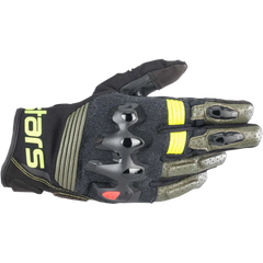 ALPINESTARS Halo Gloves - Forest Black/Fluo Yellow - Large 3504822-6085-L