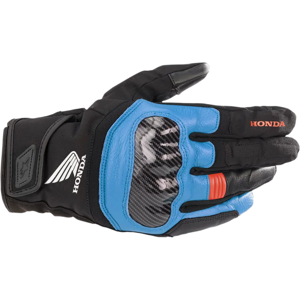 ALPINESTARS Honda SMX Z Drystar? Gloves - Black/Blue/Bright Red - 2XL 3527321-1737-2X