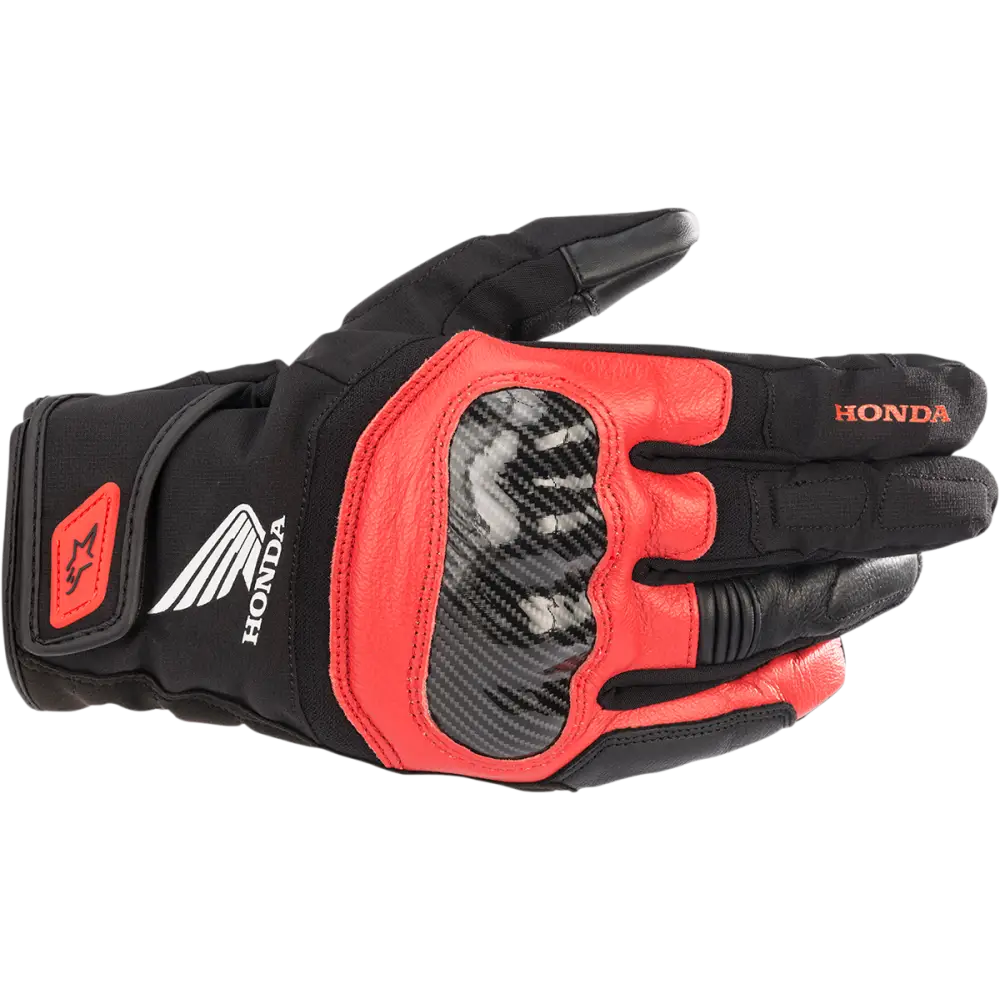 ALPINESTARS Honda SMX Z Drystar? Gloves - Black/Bright Red - 3XL 3527321-1303-3X