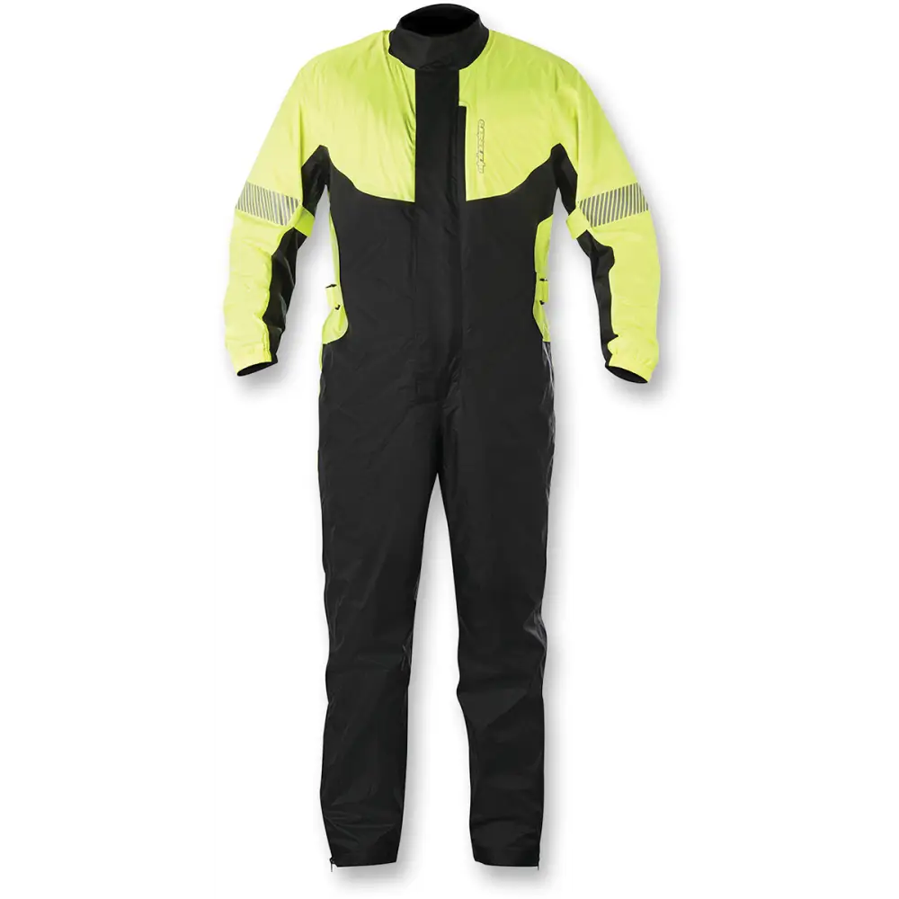 ALPINESTARS Hurricane Rainsuit - Yellow Fluorescent/Black - Large 3264617-551-L