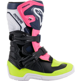 ALPINESTARS Kids Tech 3S Boots - Black/Blue/Pink/Yellow - US 1 2014518-1176-1