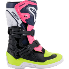 ALPINESTARS Kids Tech 3S Boots - Black/Blue/Pink/Yellow - US 10 2014518-1176-10