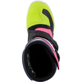 ALPINESTARS Kids Tech 3S Boots - Black/Blue/Pink/Yellow - US 11 2014518-1176-11