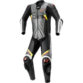 ALPINESTARS Missile Ignition v2 1-Piece Leather Suit - Metallic Gray/Black/Yellow/Red Fluo - US 36 / EU 46 3150222-9135-46