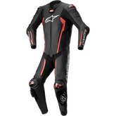 ALPINESTARS Missile v2 1-Piece Leather Suit - Black/Red Fluo - US 44 / EU 54 3150122-1030-54