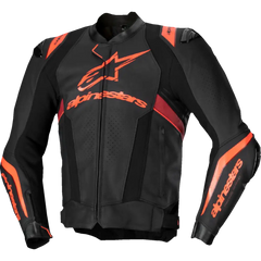 ALPINESTARS Missile v3 Ignition Leather Jacket - Black/Red Fluo/Dark Red - US 50 / EU 60 3100325-1365-60