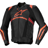 ALPINESTARS Missile v3 Ignition Leather Jacket - Black/Red Fluo/Dark Red - US 42 / EU 52 3100325-1365-52