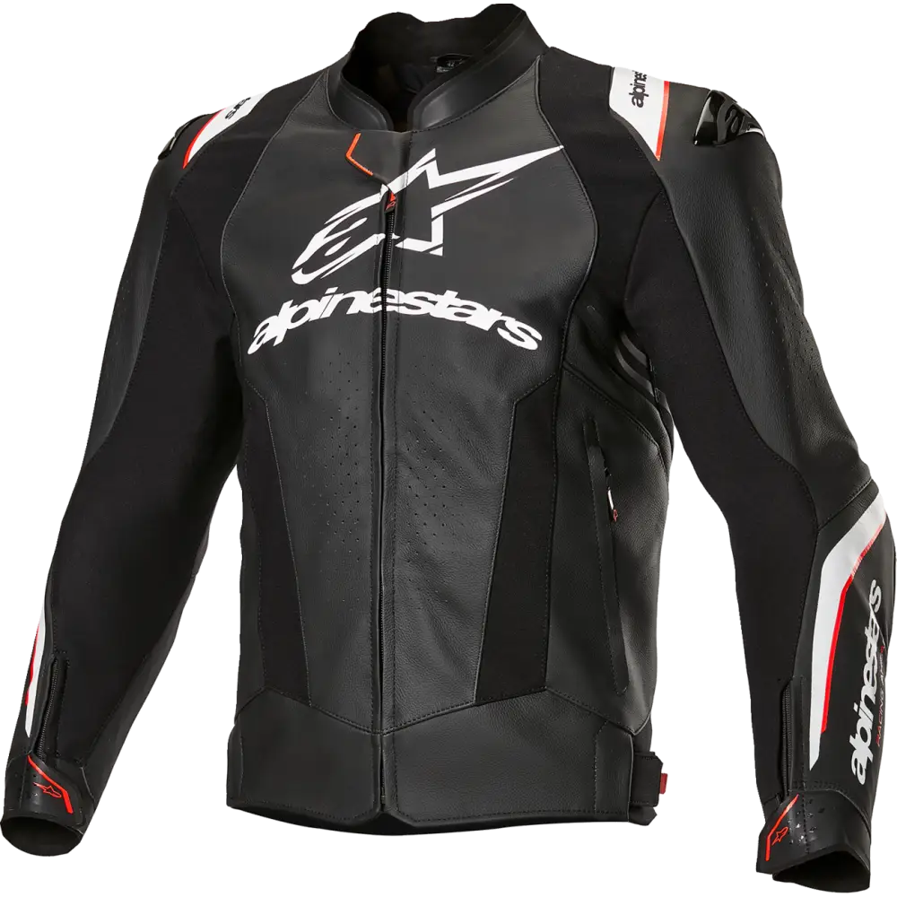 ALPINESTARS Missile v3 Ignition Leather Jacket - Black/White - US 48 / EU 58 3100325-12-58