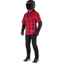 ALPINESTARS MO.ST.EQ Tartan Jacket - Red/Black - Medium 4300424-3136-M