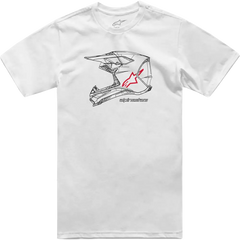 ALPINESTARS MX Helmet T-Shirt - White - 2XL 1214-73116-20-2XL