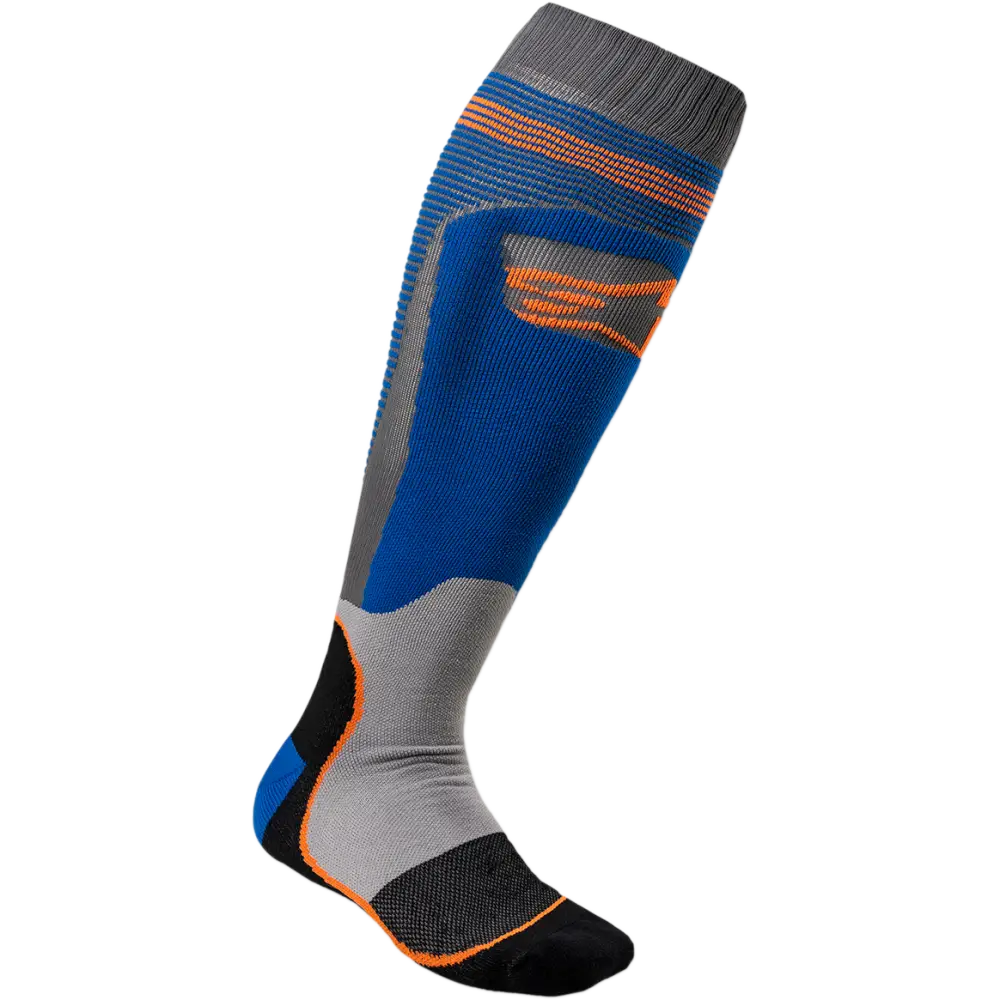 ALPINESTARS MX Plus 1 Socks - Blue/Orange - Small/Medium 4701820-7042-SM
