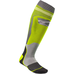 ALPINESTARS MX Plus 1 Socks - Yellow/Gray - Small/Medium 4701820-501-SM