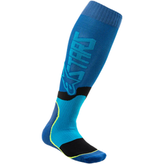 ALPINESTARS MX Plus 2 Socks - Black/Cyan - Large/2XL 4701920-707-L