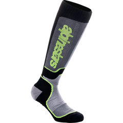 ALPINESTARS MX Plus Socks - Black/Gray/Yellow - Large 4702324-175-L