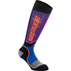 ALPINESTARS MX Plus Socks - Black/Purple/Blue/Orange - Medium 4702324-1246-M