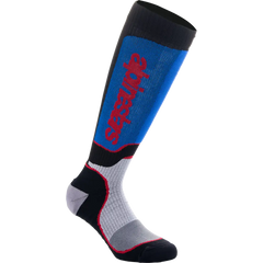 ALPINESTARS MX Plus Socks - Black/Red/White/Blue - Large 4702324-1226-L