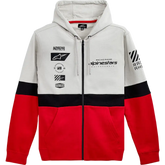 ALPINESTARS Position Zip Hoodie - Silver/Black/Red - 2XL 12125302210962X
