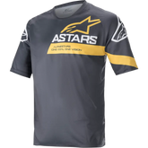 ALPINESTARS Racer V3 Short-Sleeve Jersey - Anthracite/Sulphur Yellow - 2XL 1762922-1619-2X