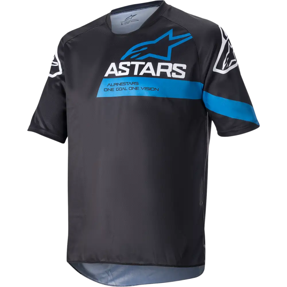 ALPINESTARS Racer V3 Short-Sleeve Jersey - Black/Bright Blue - Medium 1762922-1078-MD