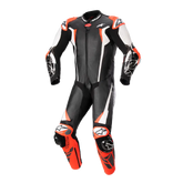 ALPINESTARS Racing Absolute v2 1-Piece Leather Suit - Black/White/Red Fluo - US 42 / EU 52 3156323123152