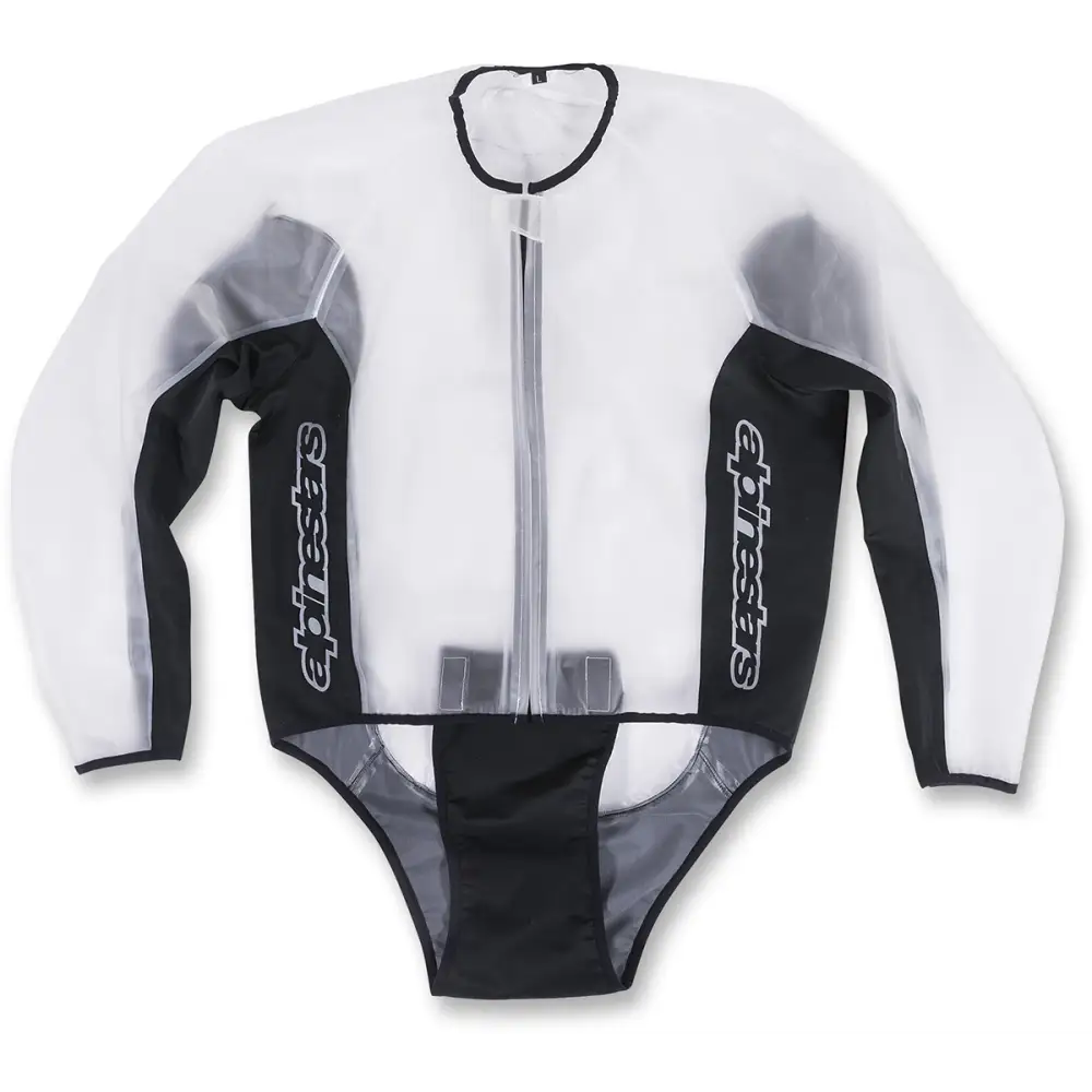 ALPINESTARS Racing Rain Jacket - Clear/Black - Large 3204917-01-L