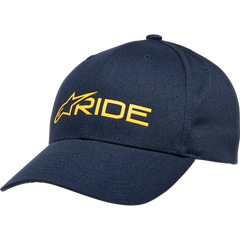 ALPINESTARS Ride 3.0 Hat - Navy/Gold - One Size 1232-81030-7059