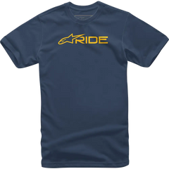 ALPINESTARS Ride 3.0 T-Shirt - Navy/Gold - Medium 1232-722007059M