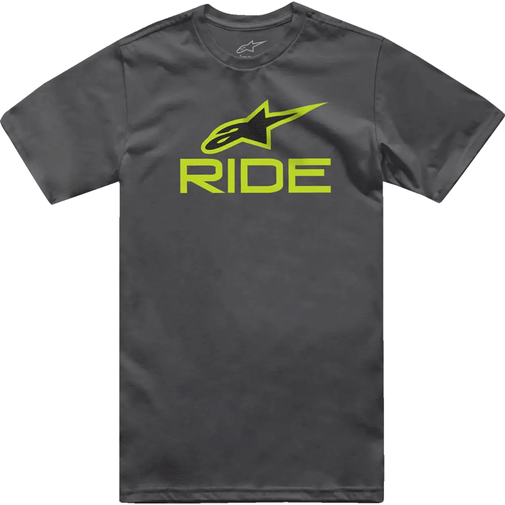 ALPINESTARS Ride 4.0 T-Shirt - Charcoal/Lime/Black - Medium 1214-73112-1845-M