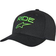 ALPINESTARS Ride Transfer Hat - Black/Green - Large/XL 1211810101060LX