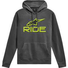 ALPINESTARS Ride V3 Pullover Hoodie - Charcoal/Lime/Black - 2XL 1244-52060-1845-2X