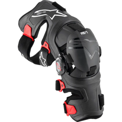 ALPINESTARS RK-7 Plasma Knee Braces - Black/Red - Large 6500825-13-L