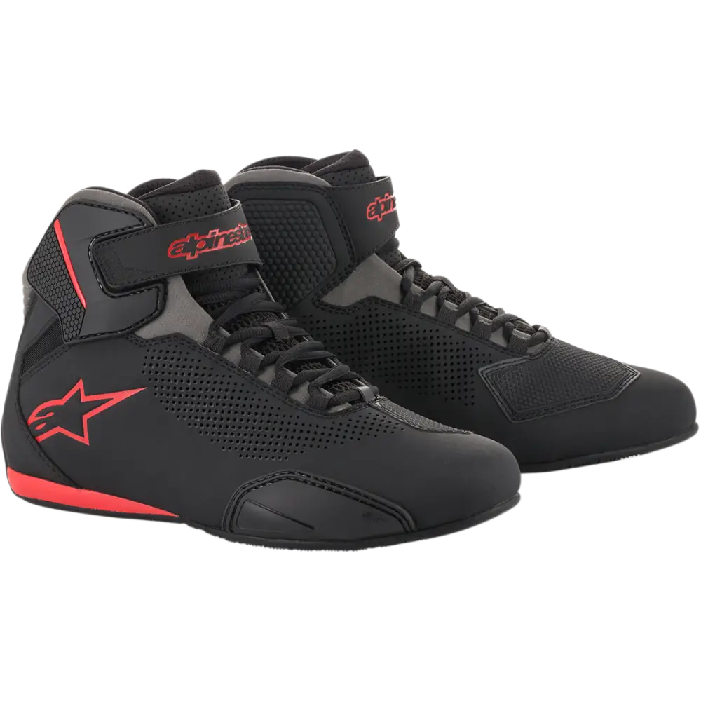 ALPINESTARS Sektor Vented Shoes - Black/Gray/Red - US 7.5 251561813175