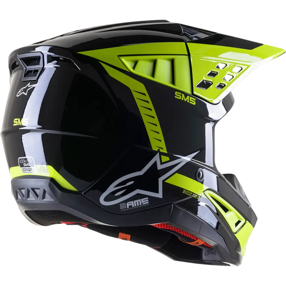 ALPINESTARS SM5 Helmet - Beam - Black/Gray/Yellow - Medium 8303722-1151-MD
