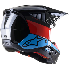ALPINESTARS SM5 Helmet - Bond - Black/Red/Cyan - Small 8303522-1377-SM