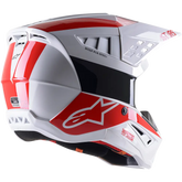 ALPINESTARS SM5 Helmet - Bond - White/Red - Medium 8303522-2032-MD