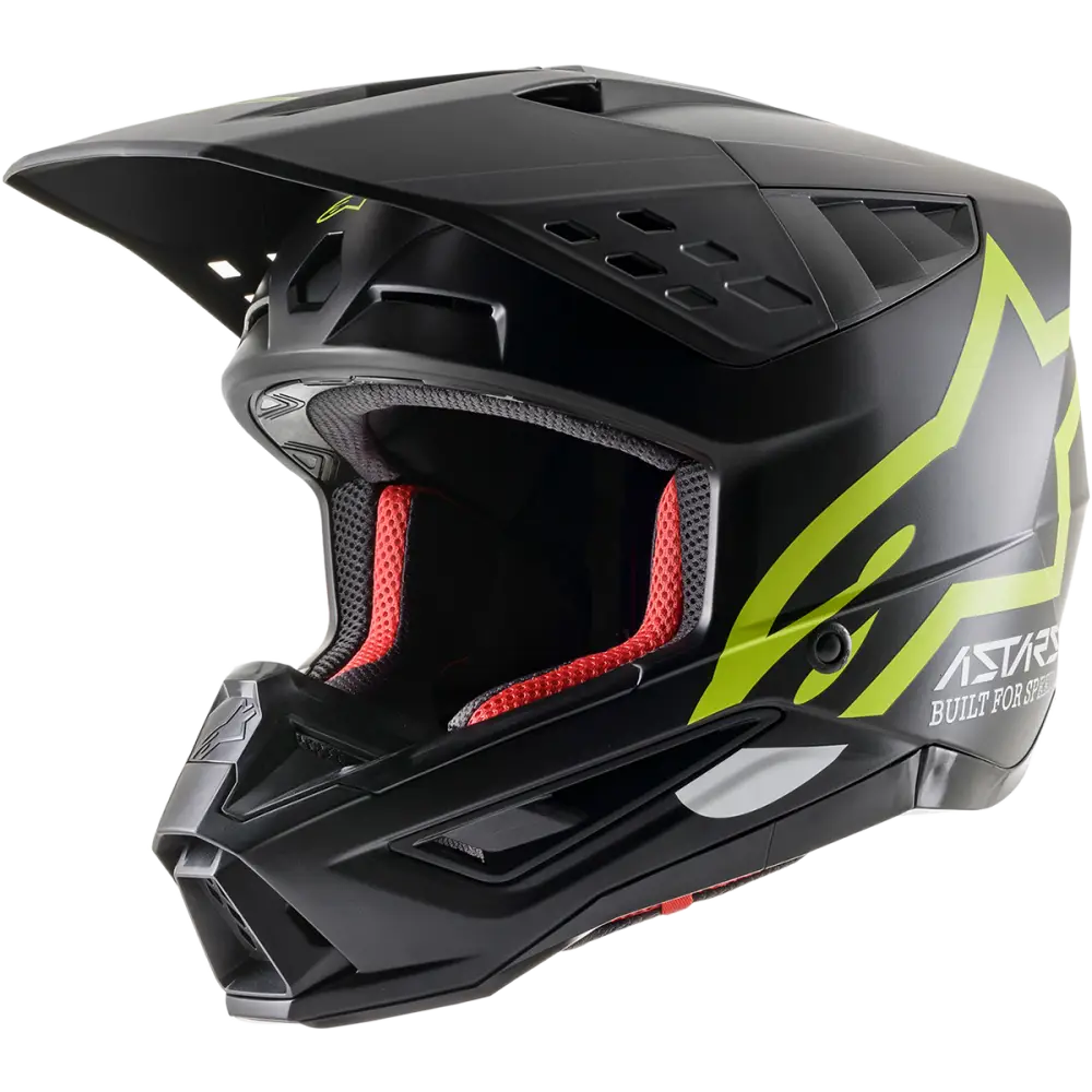 ALPINESTARS SM5 Helmet - Compass - Matte Black/Yellow Fluo - Small 8303321-1559-SM