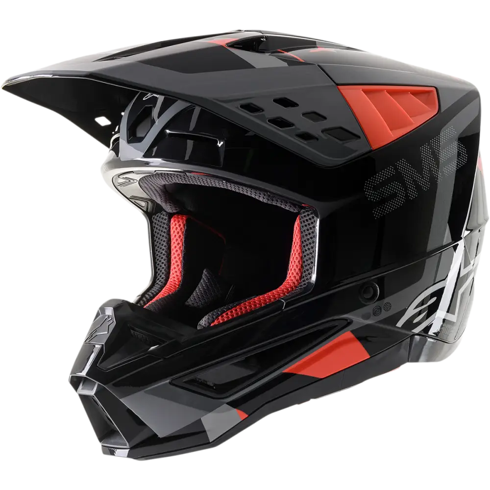 ALPINESTARS SM5 Helmet - Rover - Gray/Red - XL 8303921-1392-XL