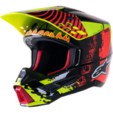 ALPINESTARS SM5 Helmet - Solar Flare - Gloss Black/Red/Yellow - XS 8305822-1355-XS