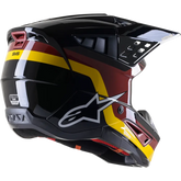 ALPINESTARS SM5 Helmet - Venture - Black/Bordeaux/Yellow/Glossy - Medium 8305122-1358-MD