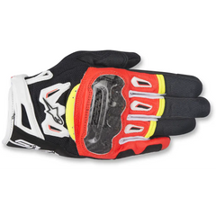 ALPINESTARS SMX-2 Air Carbon V2 Gloves - Black/Fluo Red/White/Fluo Yellow - Medium 3567717-1325-M
