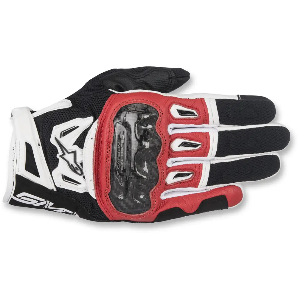 ALPINESTARS SMX-2 Air Carbon V2 Gloves - Black/Red/White - 2XL 3567717-132-2X