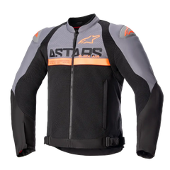 ALPINESTARS SMX Air Jacket - Dark Gray/Black/Orange Fluo - 4XL 3306523-914-4XL