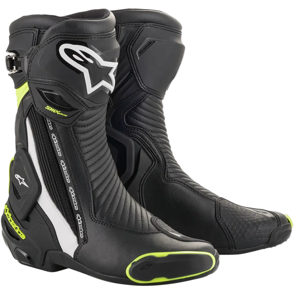 ALPINESTARS SMX+ Boots - Black/White/Yellow Fluorescent - US 7.5 / EU 41 2221019-125-41