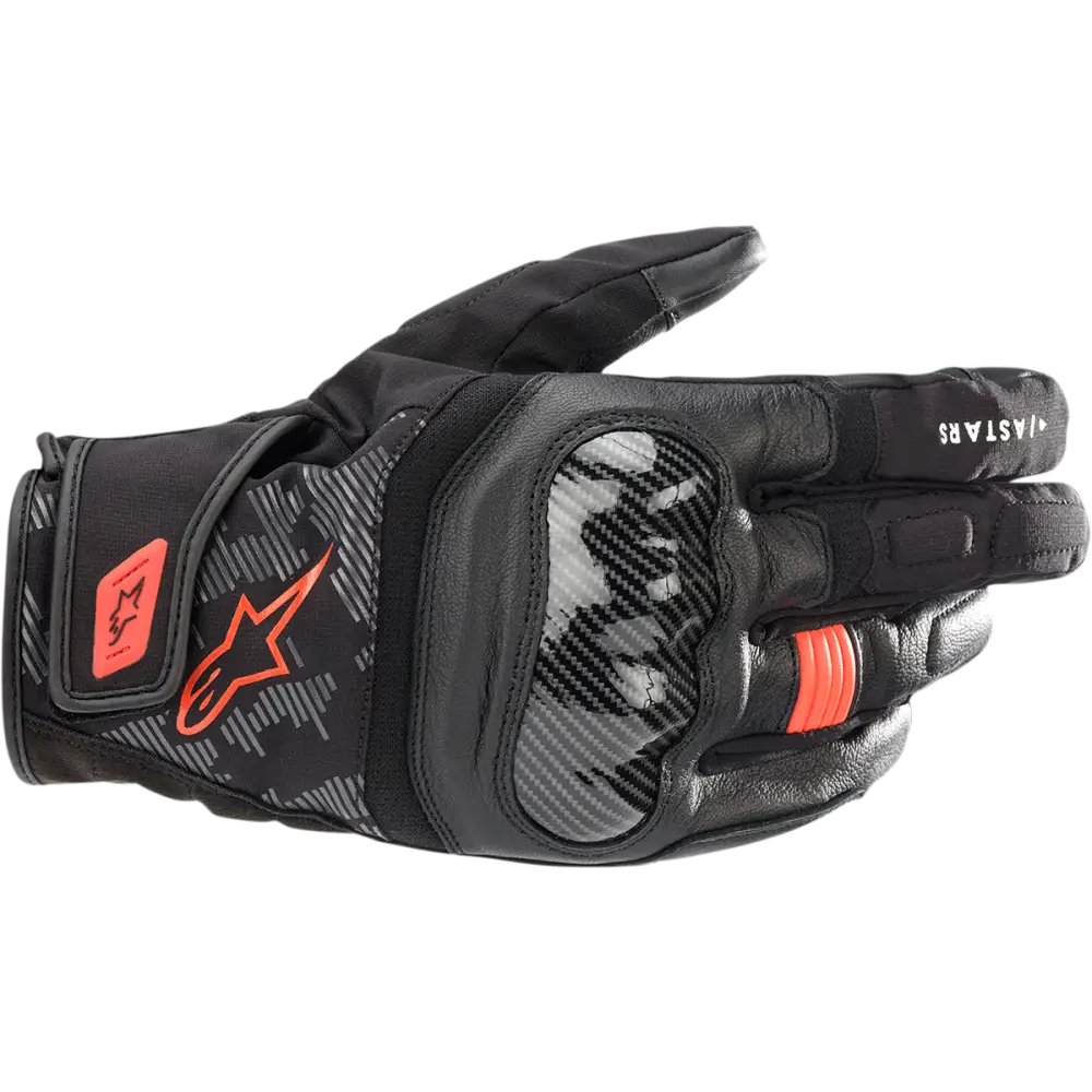 ALPINESTARS SMX Z Drystar? gloves - Black/Fluo Red - Large 3527421-1030-L