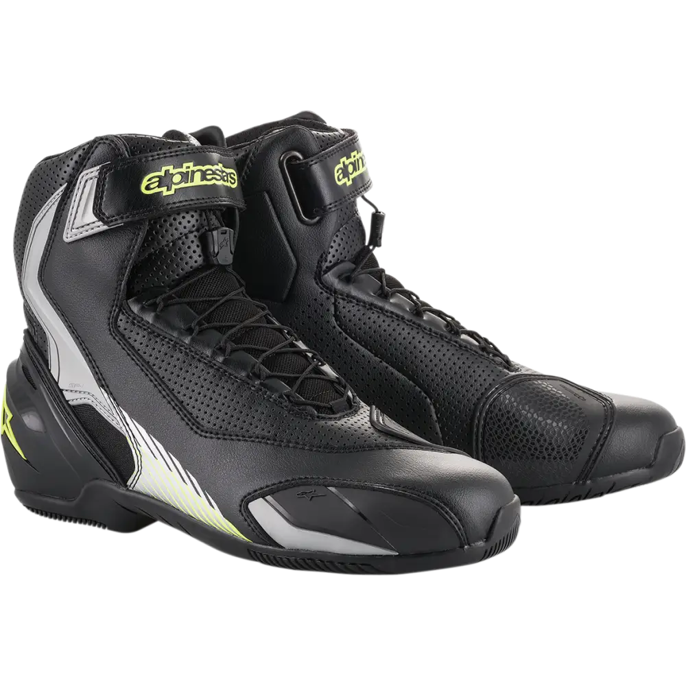 ALPINESTARS SP-1 v2 Vented Shoes - Black/Silver/Yellow Fluorescent - US 11.5 / EU 46 251131815946